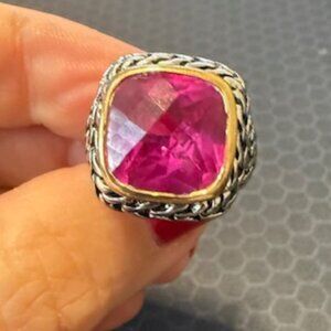 Pink Crystal Ring